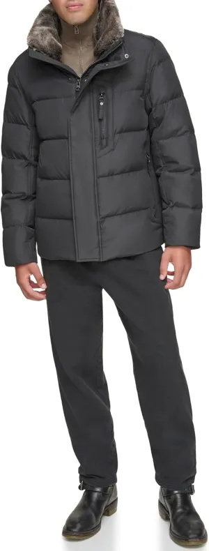 Andrew Marc Men's Mid-Length Puffer Jacket