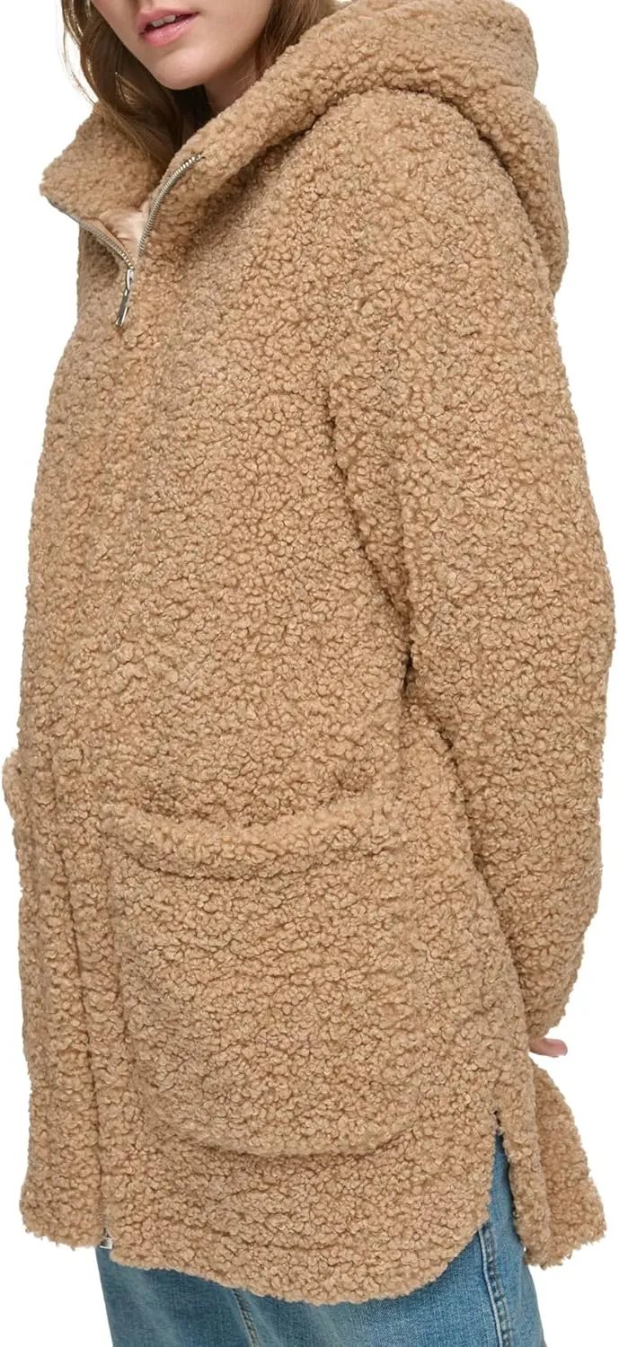 Andrew Marc Women's Seneca Faux Fur Teddy Coat