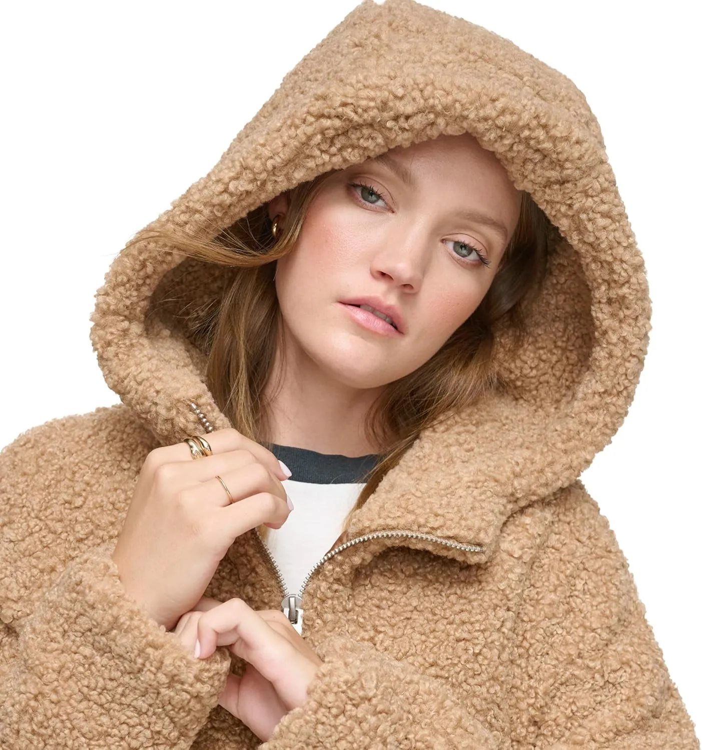 Andrew Marc Women's Seneca Faux Fur Teddy Coat