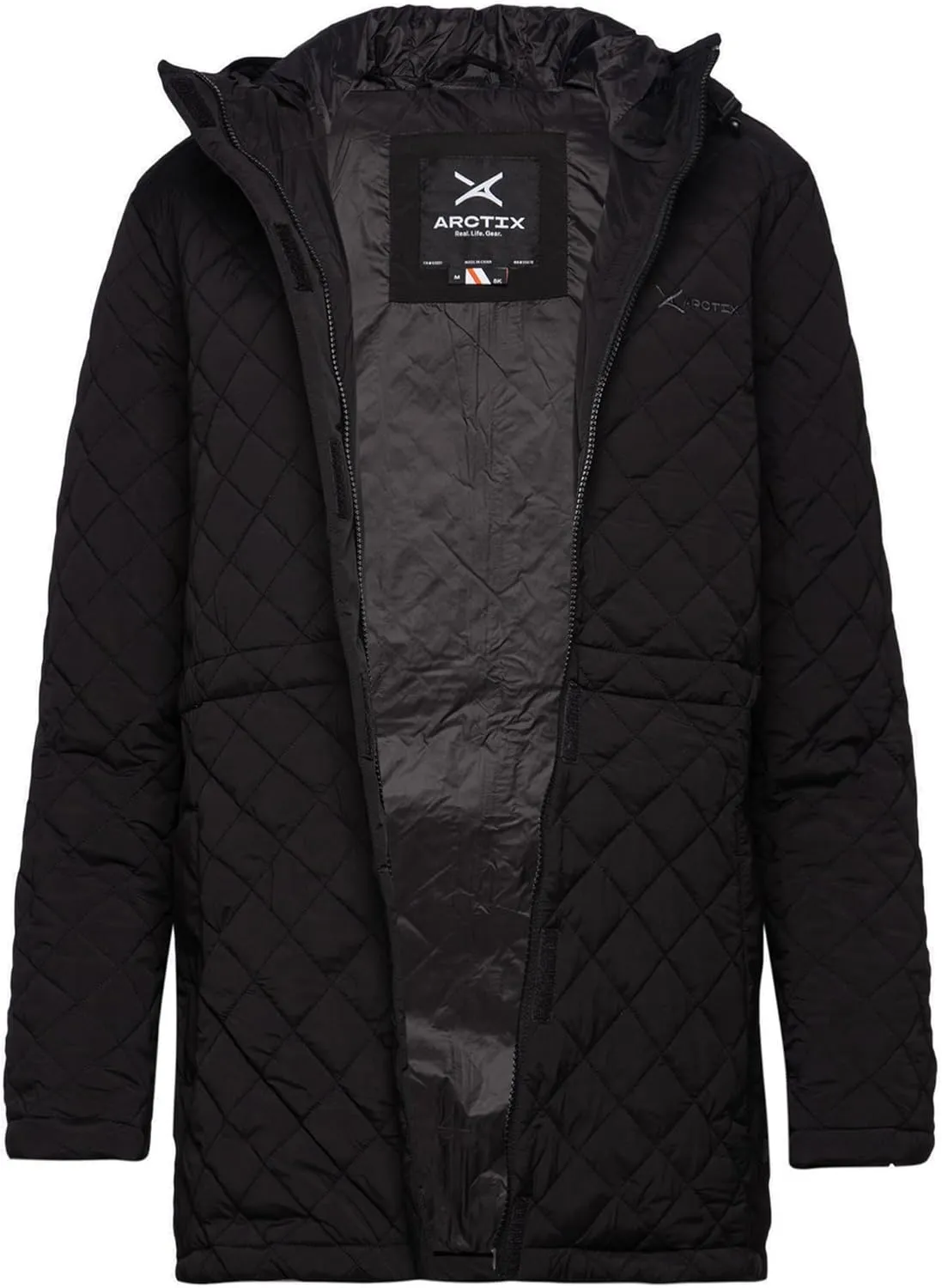 Arctix womens Lightweight Insulated Water Resistant Hooded Quilted Everyday Jacket