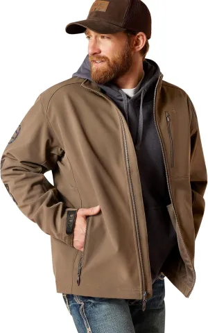 ARIAT Men's Logo 2.0 Patriot Softshell Water Resistant Jacket