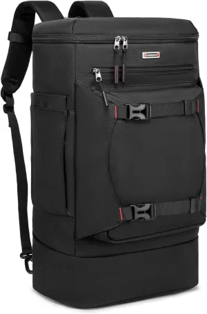 Asenlin Travel Backpack for Women Men40L Extra Large Hiking Backpack18 Inch Carry on Backpack Water Resistant for Casual Daypack Gym Backpack-Black