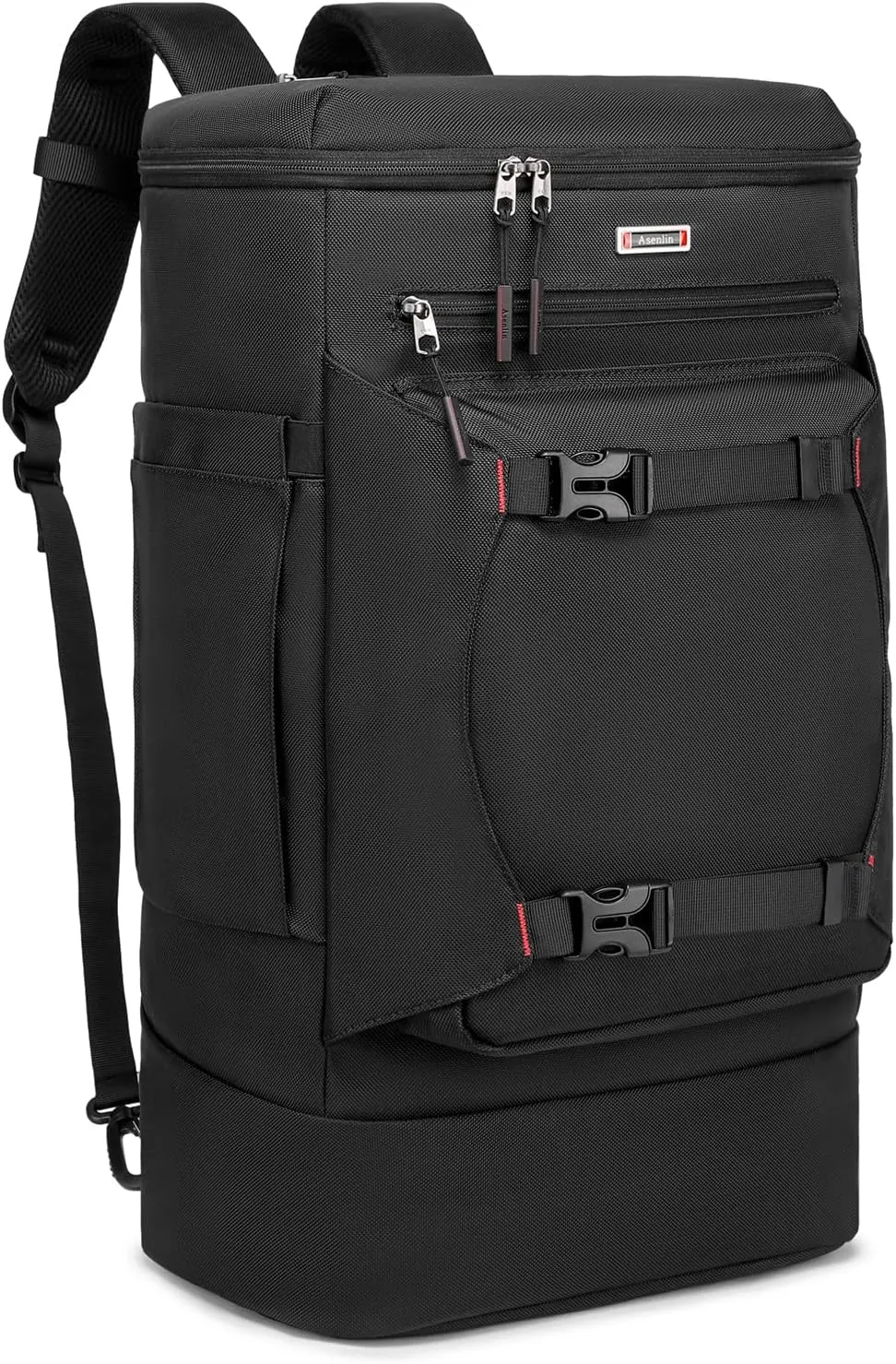 Asenlin Travel Backpack for Women Men40L Extra Large Hiking Backpack18 Inch Carry on Backpack Water Resistant for Casual Daypack Gym Backpack-Black