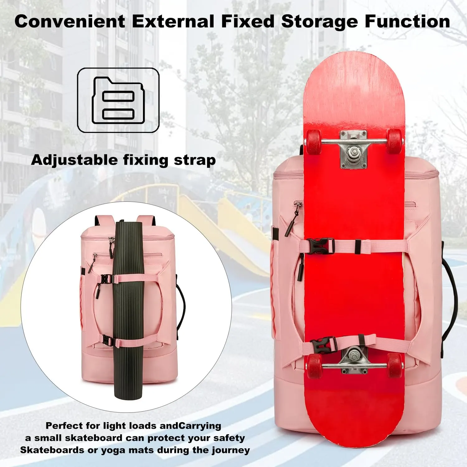 Asenlin Travel Backpack for Women Men40L Extra Large Hiking Backpack18 Inch Carry on Backpack Water Resistant for Casual Daypack Gym Backpack-PalePink