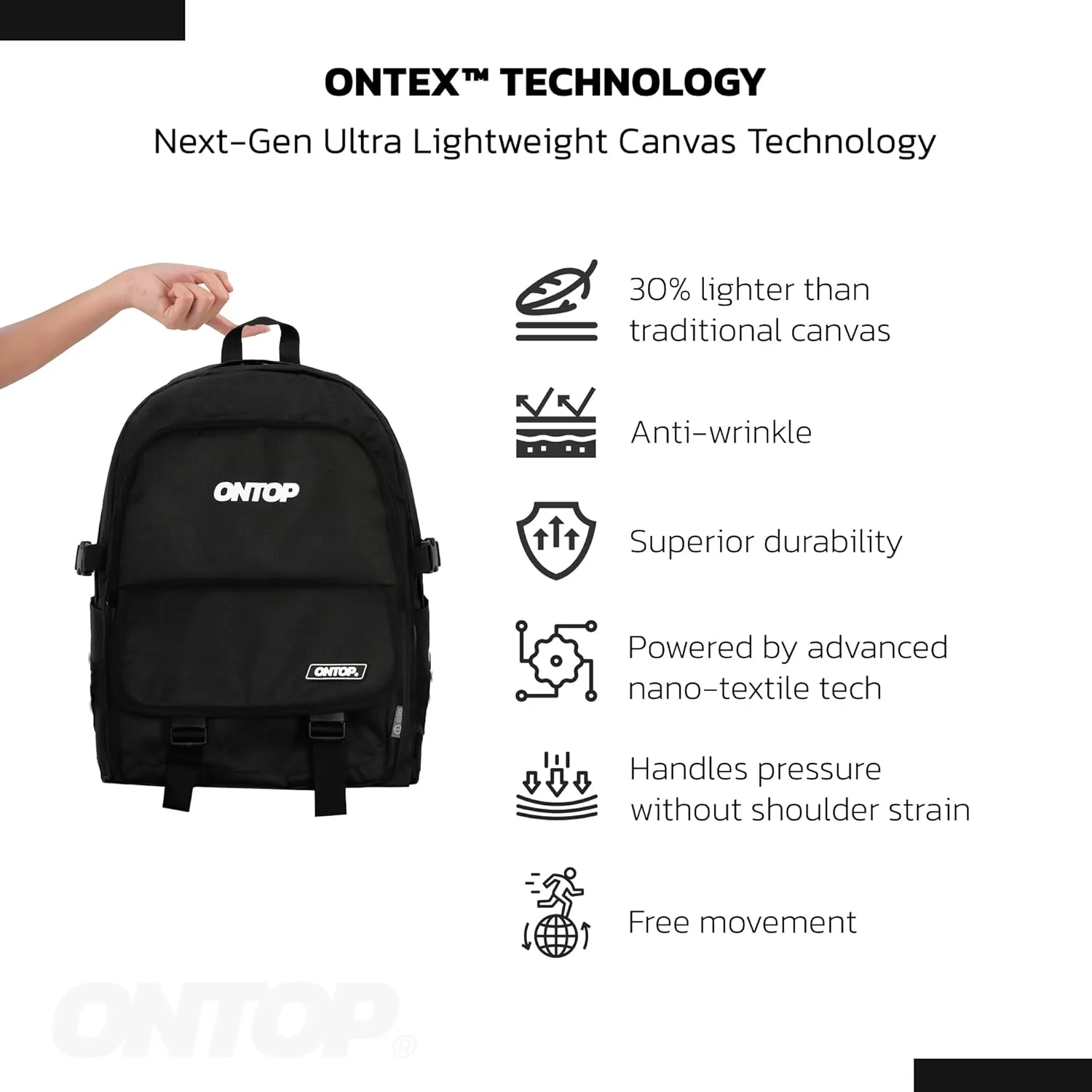 Backpack Laptop 14in Ultra Lightweight Water Resistant Travel Bookbag
