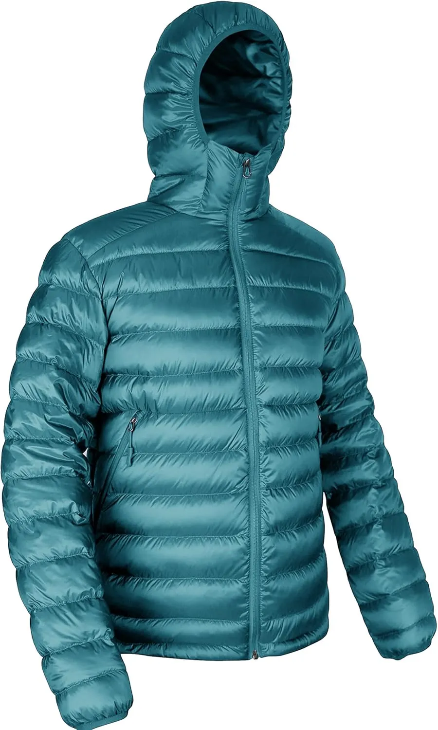 Bakery Men's Down Jacket Hooded Packable Down Puffer Jacket Lightweight Water-Resistant Insulated Down Jacket