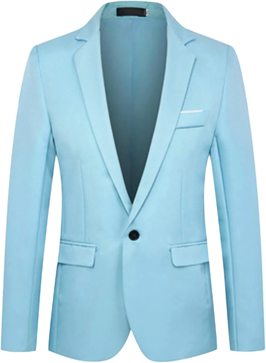 Boys Blazers Suit Jacket Long Sleeve Lapel Formal Blazer Solid Color Button Open Front Dress Coat Outerwear for Teens