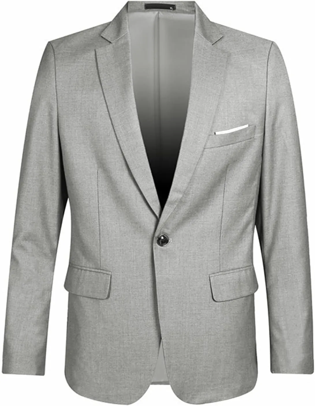 Boys Blazers Suit Jacket Long Sleeve Lapel Formal Blazer Solid Color Button Open Front Dress Coat Outerwear for Teens