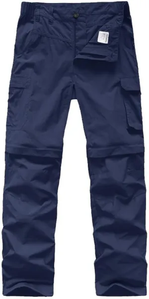 Boys Cargo Pants Kids' Hiking Quick Dry Lightweight Convertible Youth Waterproof Outdoor Camping Fishing Scout Pants