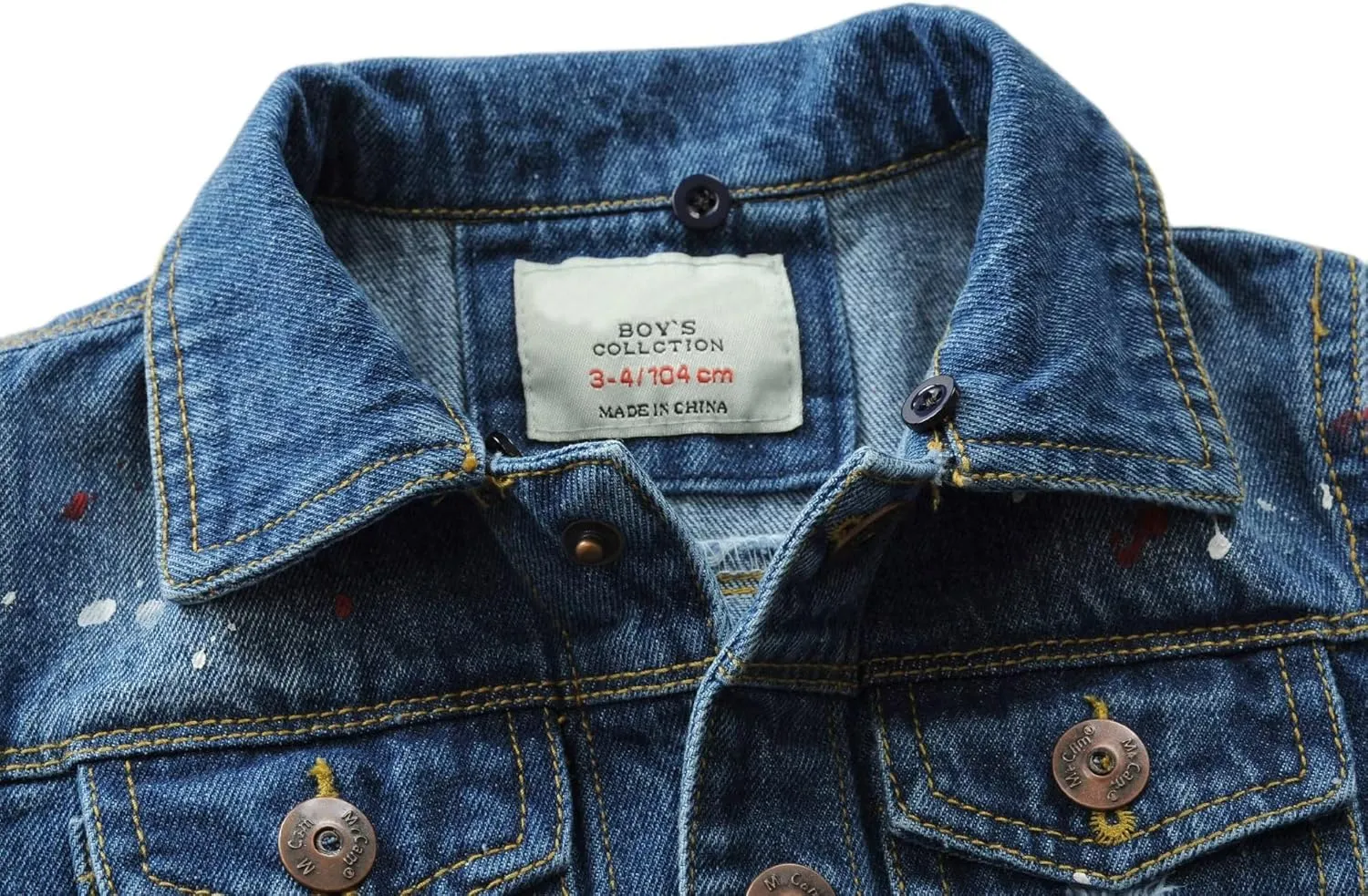 Boys' Denim Jacket Outerwear, 12M-14 Years