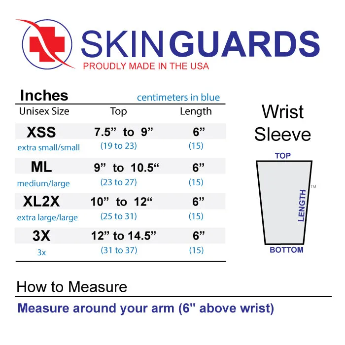 Brown Six Inch Protective Wrist Sleeves