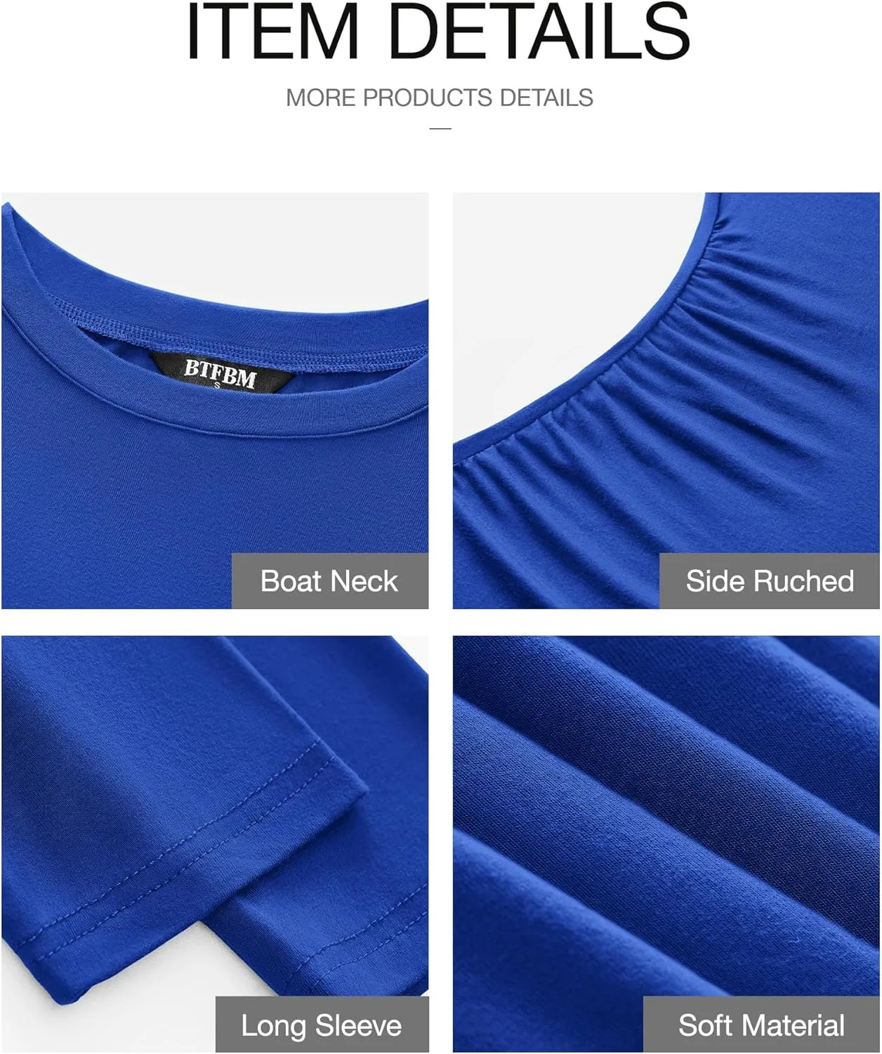 BTFBM Womens Spring Fashion 2025 Long Sleeve Boat Neck Mini Dress Slim Fit Party Club Short Tight Basic Bodycon Dresses