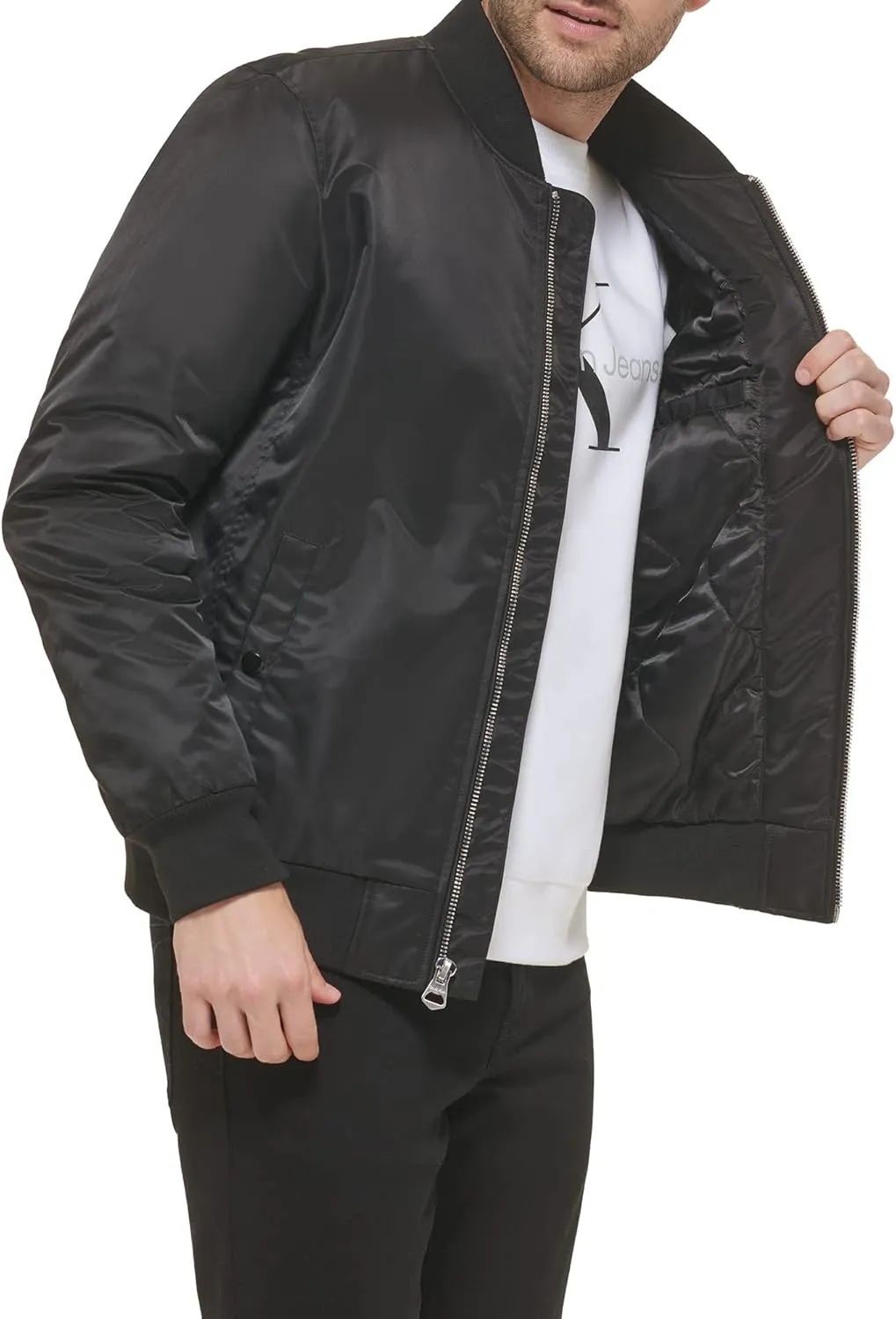 Calvin Klein Men's Nylon Flight Jacket