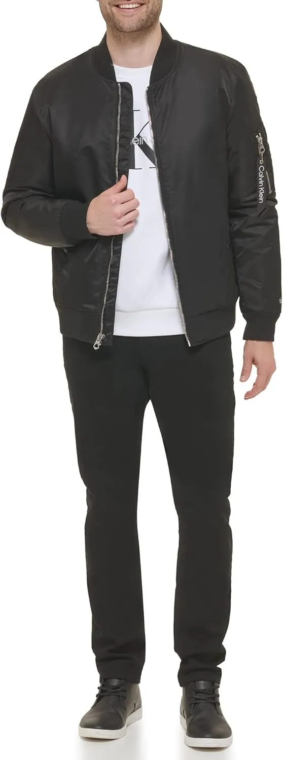 Calvin Klein Men's Nylon Flight Jacket