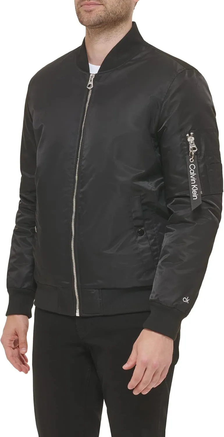 Calvin Klein Men's Nylon Flight Jacket