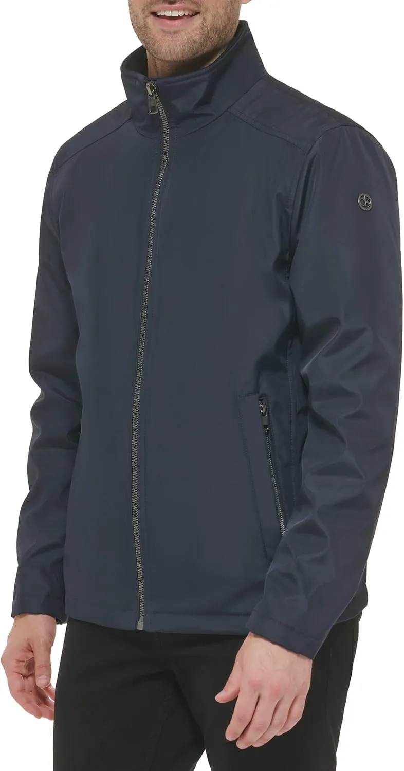 Calvin Klein Men's Stand Collar Poly Jacket