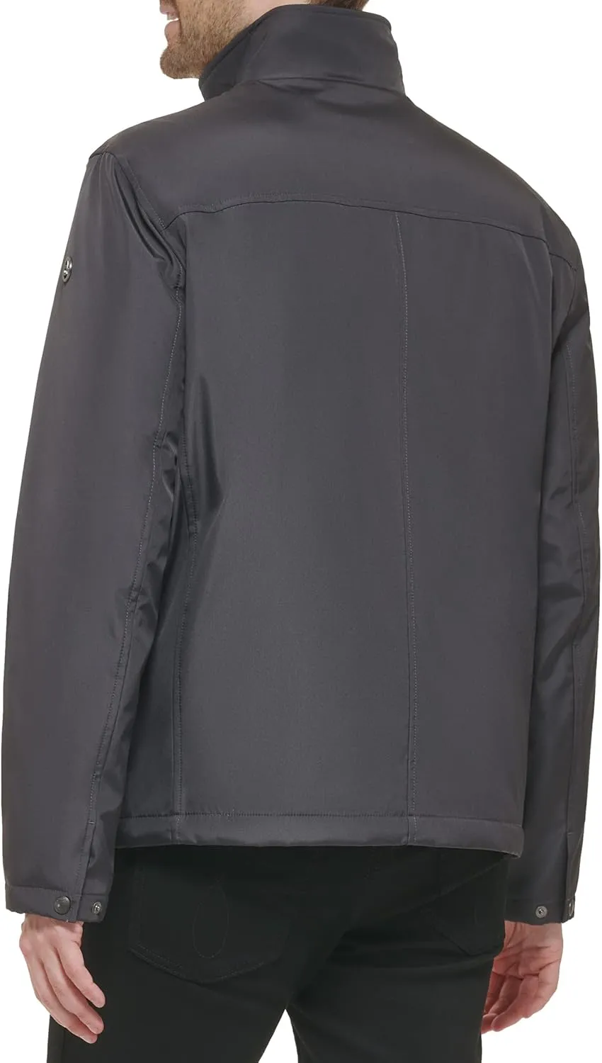 Calvin Klein Men's Stand Collar Poly Jacket