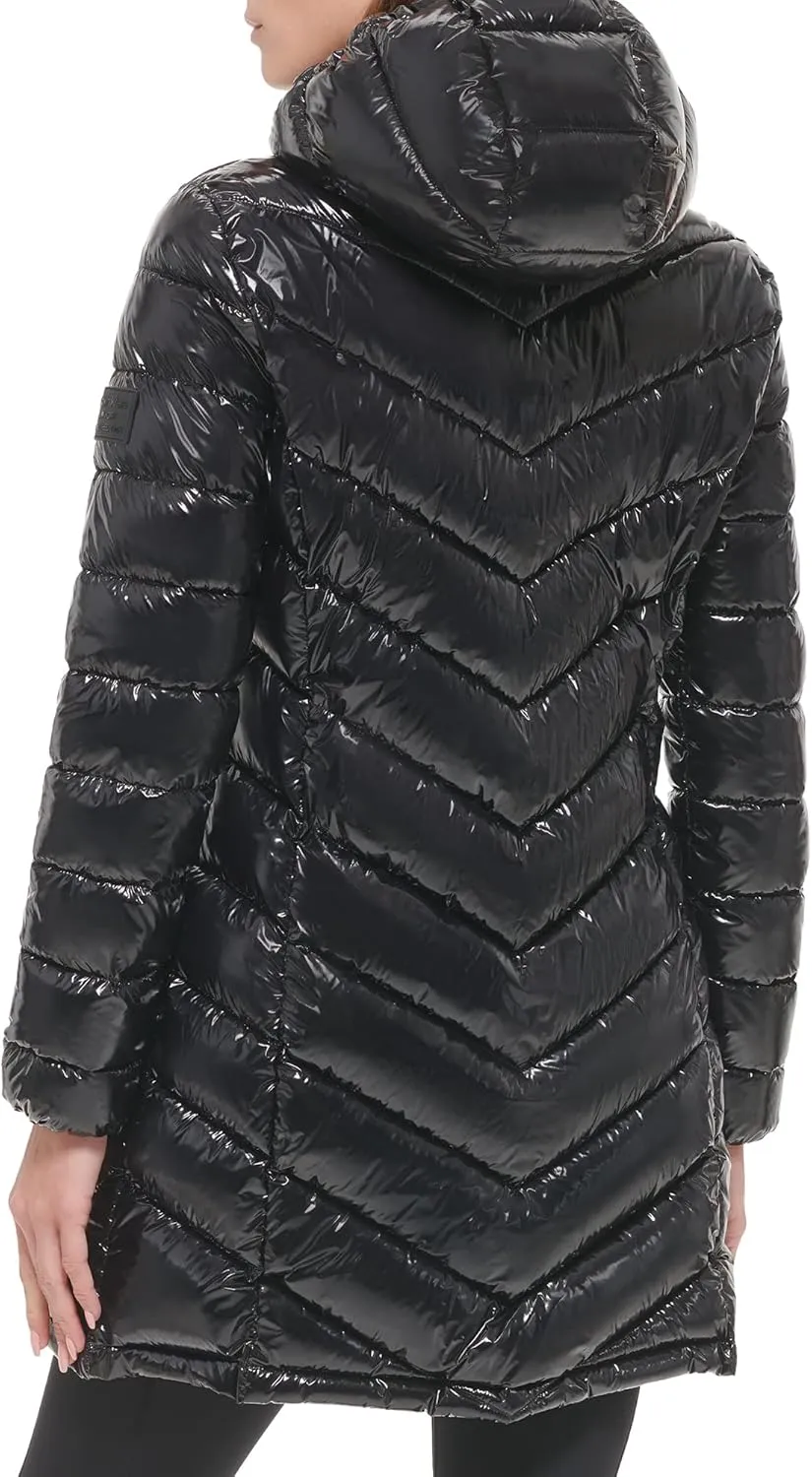 Calvin Klein Women's Chevron Quilting Casual Lightweight Jacket