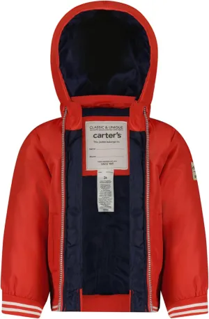 Carter's Boys' Midweight Water-Resistant Fleece-Lined Snug Jacket