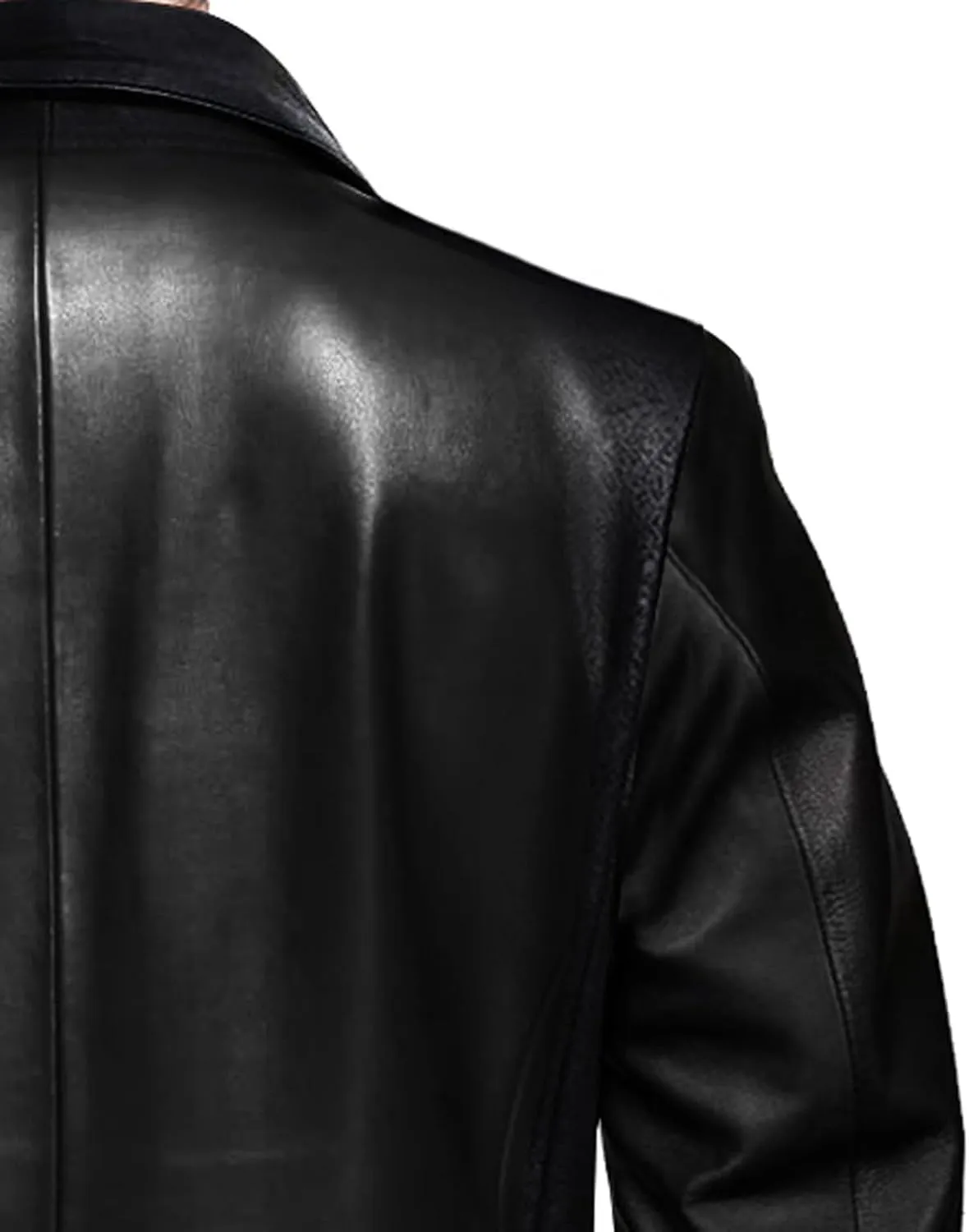 Casual Leather Blazer For Men - Genuine Lambskin Mens Real Leather Jacket Coat