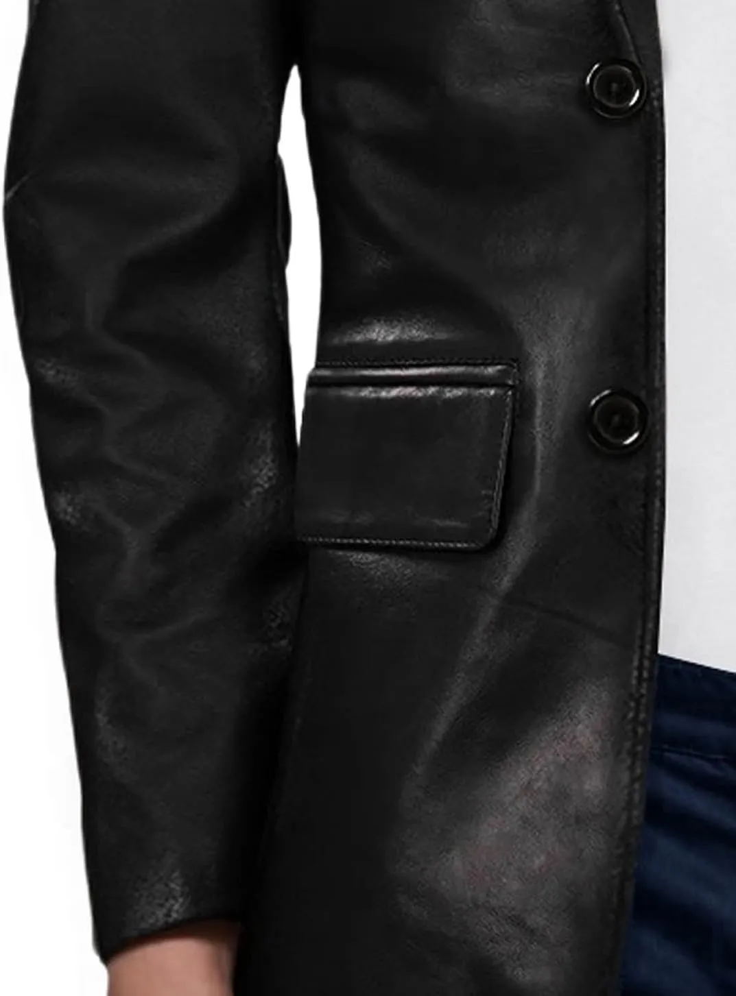 Casual Leather Blazer For Men - Genuine Lambskin Mens Real Leather Jacket Coat