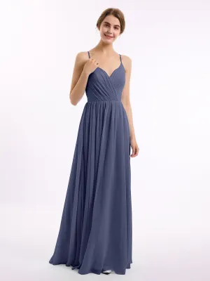 Chiffon Bridesmaid Dresses with Spaghetti Straps-Stormy Plus Size