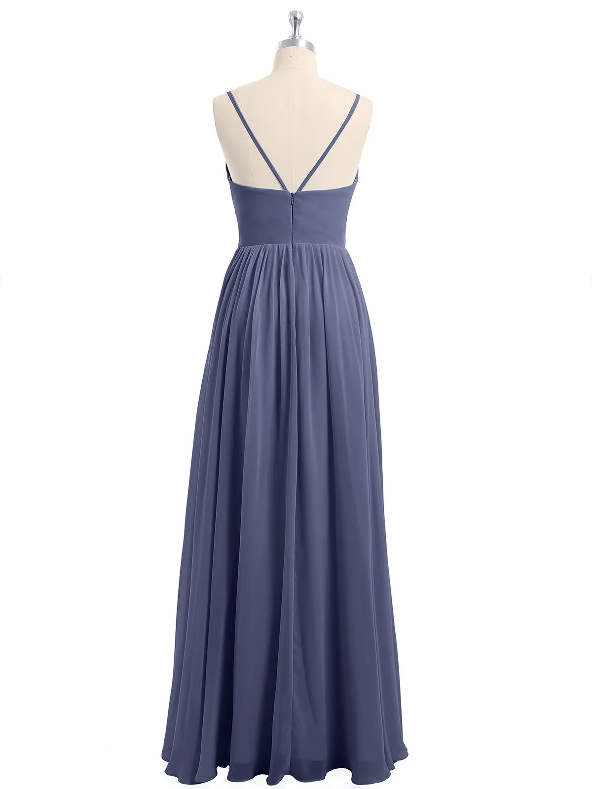 Chiffon Bridesmaid Dresses with Spaghetti Straps-Stormy Plus Size