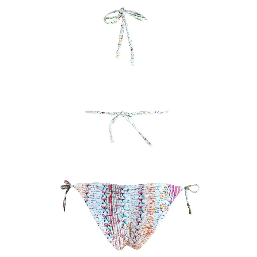 Cia Maritima White Lydia Triangle String Bikini
