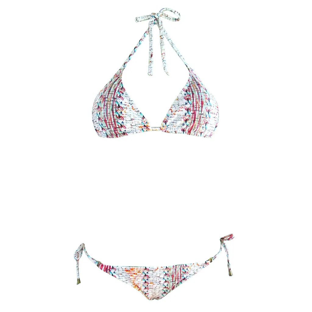 Cia Maritima White Lydia Triangle String Bikini