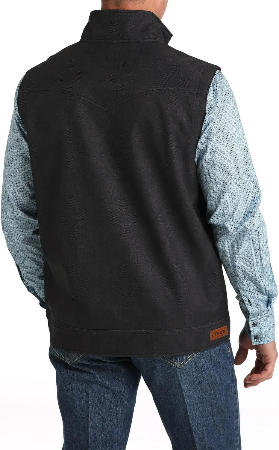 Cinch Men's Concealed Carry Bonded Softshell Vest Charcoal