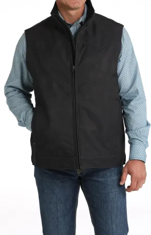 Cinch Men's Concealed Carry Bonded Softshell Vest Charcoal