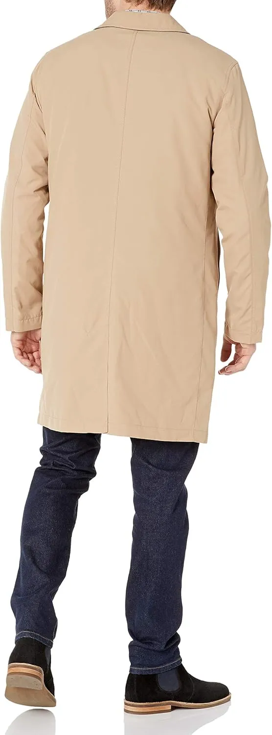 Cole Haan Men's Water Resistant Rain Coat with Removable Liner