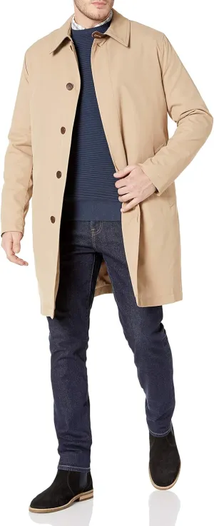Cole Haan Men's Water Resistant Rain Coat with Removable Liner