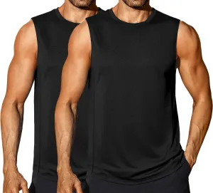 COOFANDY Men's Workout Gym Tank Tops Dry Fit Pack Sleeveless Muscle Shirts Breathable Running Tank
