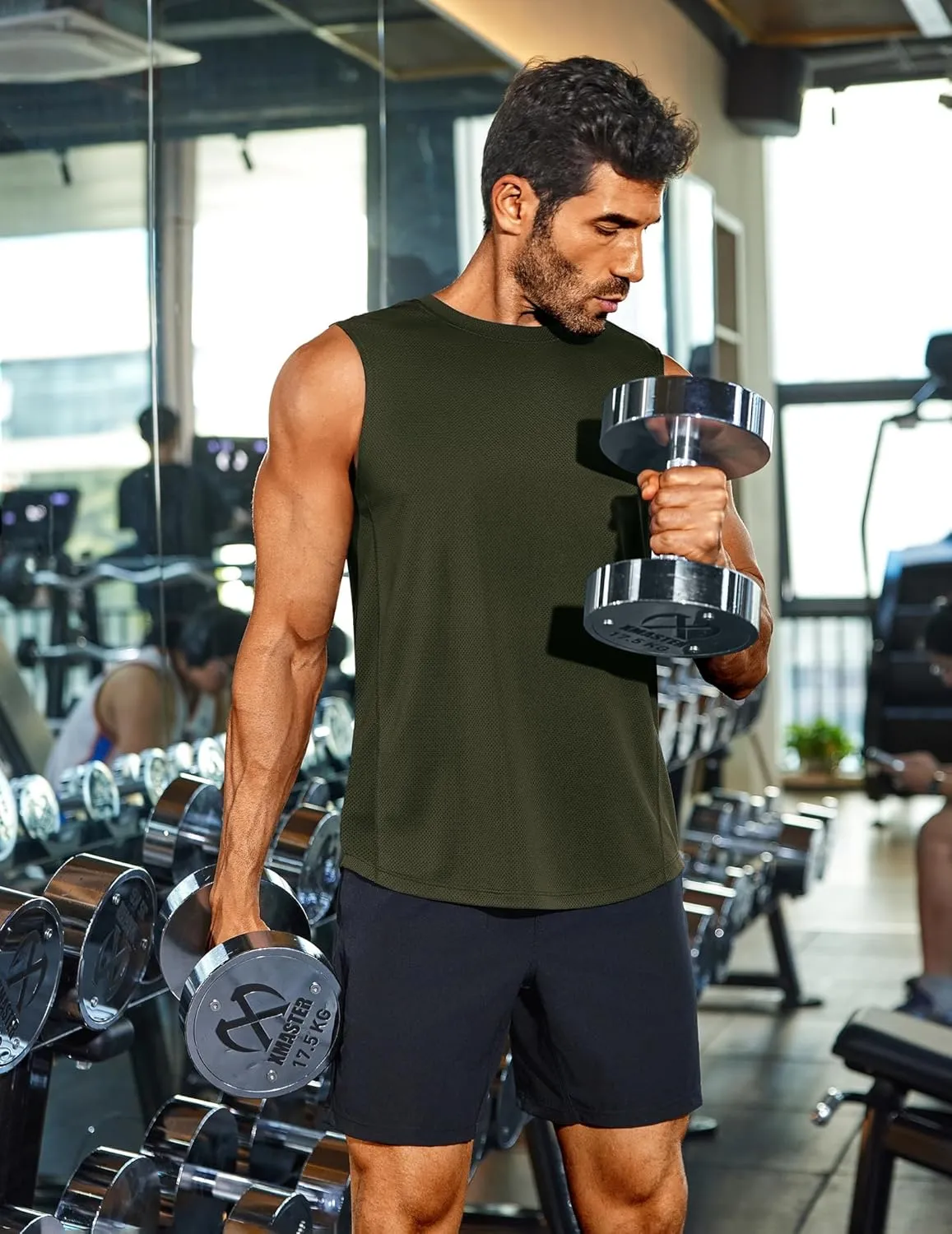 COOFANDY Men's Workout Gym Tank Tops Dry Fit Pack Sleeveless Muscle Shirts Breathable Running Tank