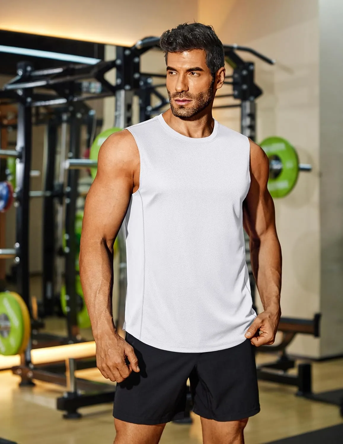 COOFANDY Men's Workout Gym Tank Tops Dry Fit Pack Sleeveless Muscle Shirts Breathable Running Tank