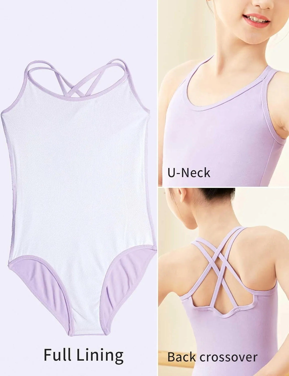 Cotton Ballet Leotard with Skirt - Breathable Dance Leotards for Toddlers to Big Girls