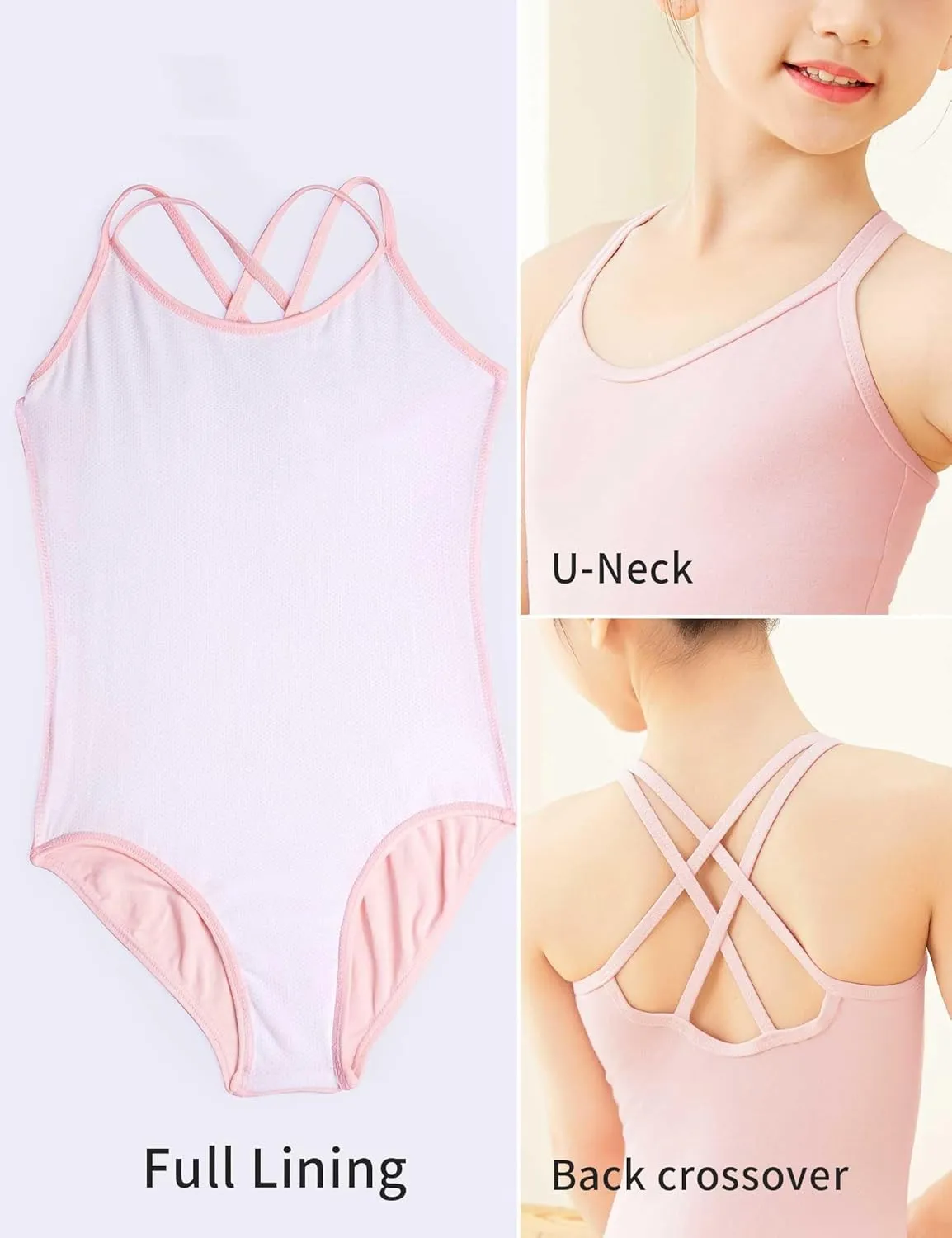 Cotton Ballet Leotard with Skirt - Breathable Dance Leotards for Toddlers to Big Girls