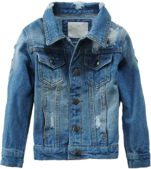 Cromoncent Kids Boy's Button Down Denim Outerwear Jackets