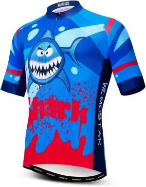 Cycling Jersey Men, Short Sleeve Bike Shirts Biking Clothse Bicycle Tops - Breathable Quick Dry, S-3XL