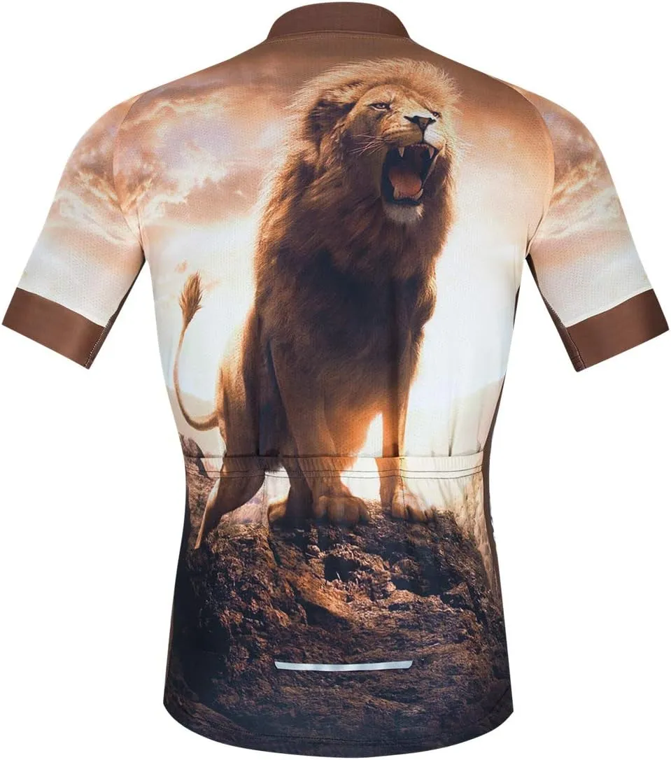 Cycling Jersey Men, Short Sleeve Bike Shirts Biking Clothse Bicycle Tops - Breathable Quick Dry, S-3XL