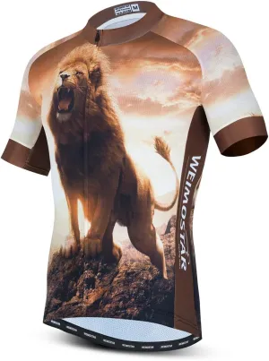 Cycling Jersey Men, Short Sleeve Bike Shirts Biking Clothse Bicycle Tops - Breathable Quick Dry, S-3XL