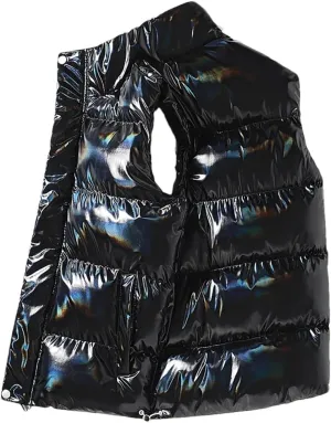 DBFBDTU Men's Sleeveless Jacket Vest Winter Warm Pockets Cotton Padded Jackets Mens Waistcoat