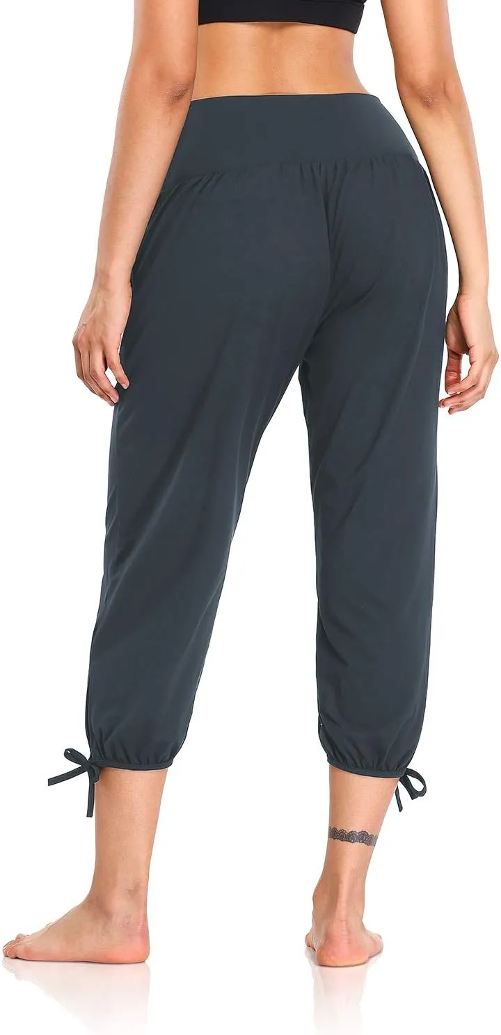 DIBAOLONG Womens Yoga Pants Capri Loose Workout Sweatpants Comfy Lounge Joggers with Pockets