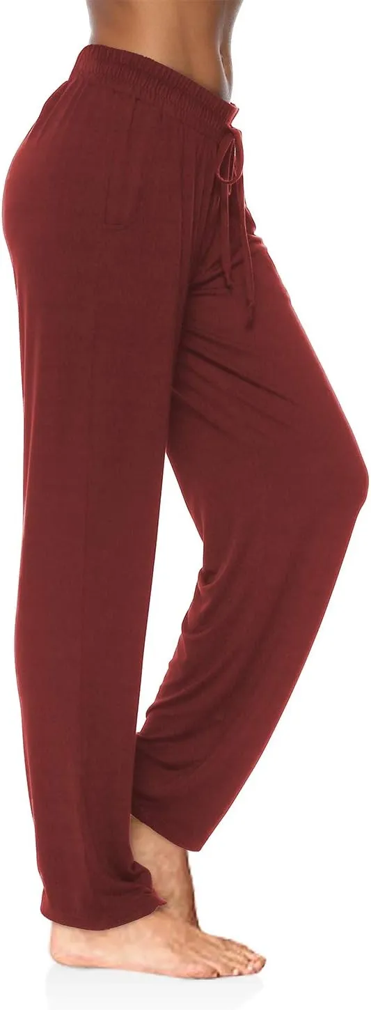 DIBAOLONG Womens Yoga Pants Wide Leg Comfy Drawstring Loose Straight Lounge Running Workout Legging