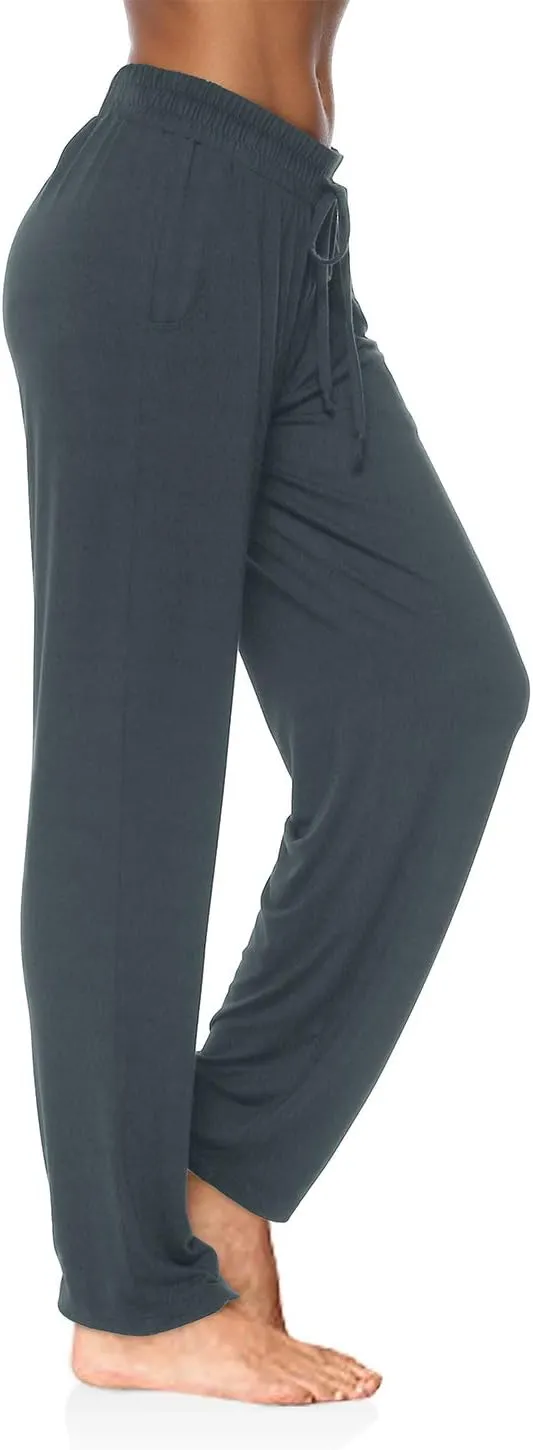 DIBAOLONG Womens Yoga Pants Wide Leg Comfy Drawstring Loose Straight Lounge Running Workout Legging
