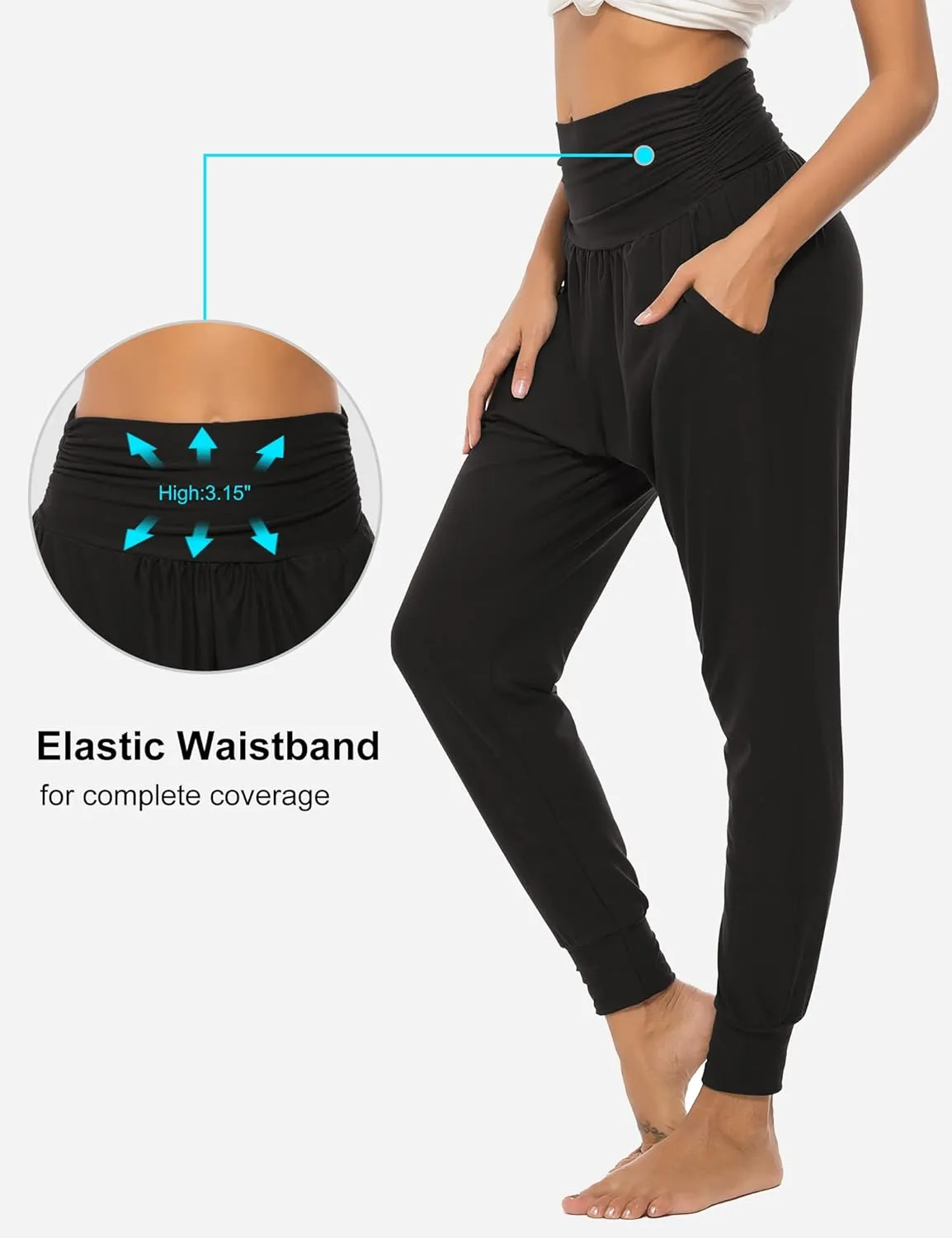 DIBAOLONG Womens Yoga Sweatpants Loose Workout Joggers Pants Comfy Lounge Pants with Pockets