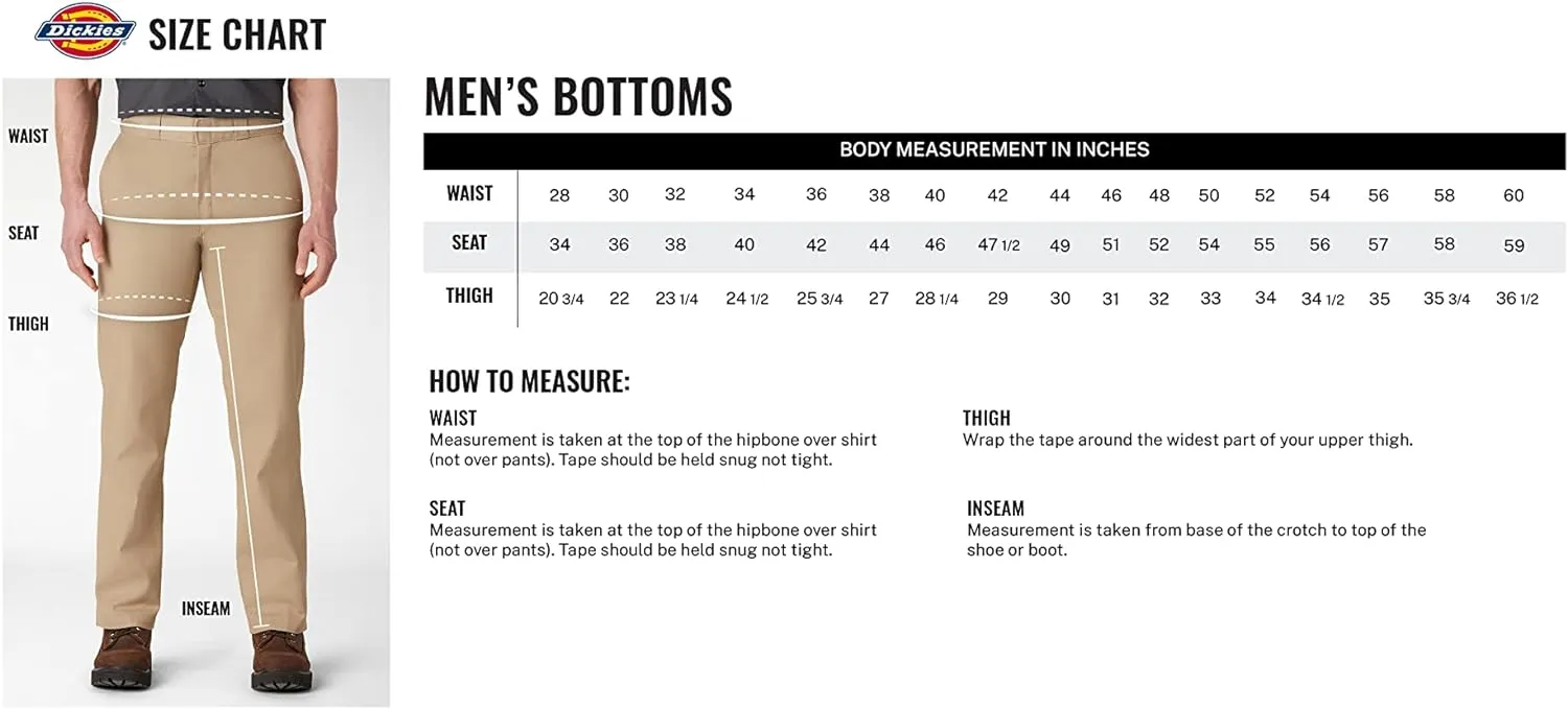 Dickies Men's Slim Taper Stretch Twill Work Pant