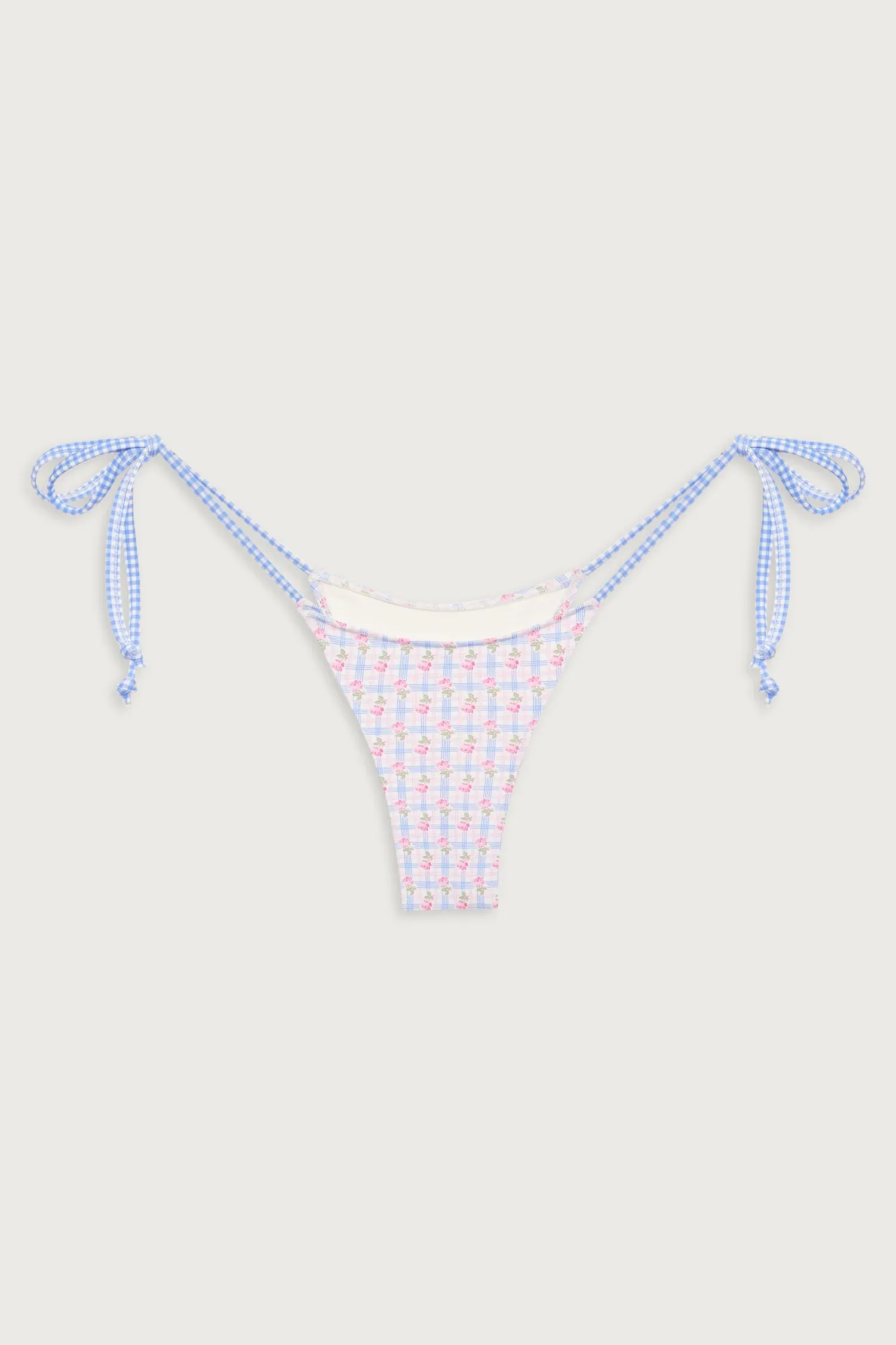 Divine Plaid Skimpy Bikini Bottom Rose Picnic