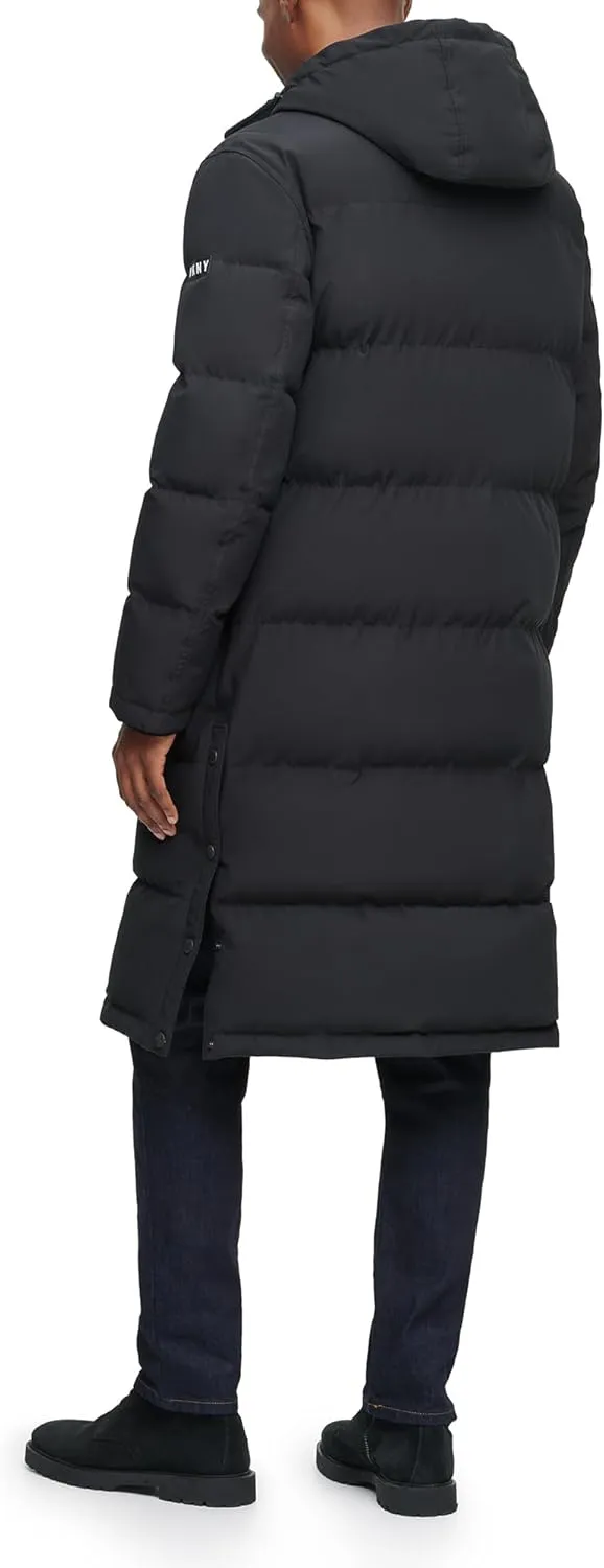 DKNY Arctic Cloth Hooded Extra Long Parka Jacket